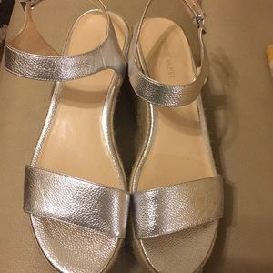 Nine West silver size 10 sandals